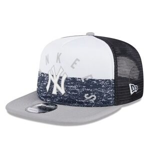 New York Yankees Trucker Hat New Era Team Foam Front A-Frame 9FIFTY Snapback NEW